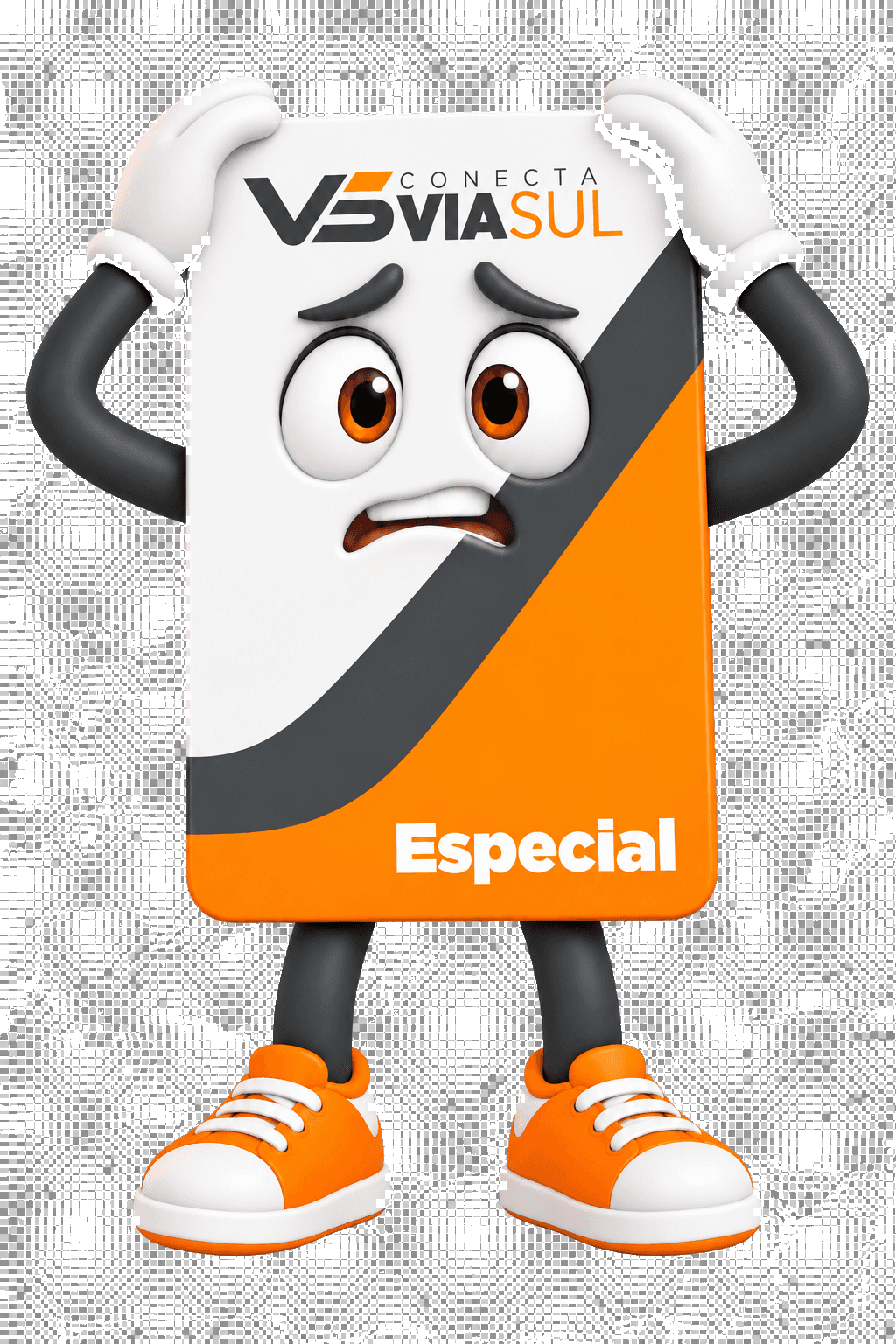 Mascote do cartão Especial da Conecta Via Sul